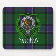 Sinclair Schotse Clan Tartan en Wapen 