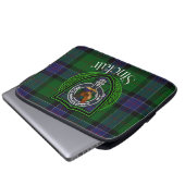 Sinclair Scottish Clan Tartan and Crest Laptop Sleeve (Voorkant onderkant)