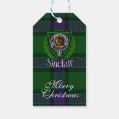 Sinclair Scottish Clan Tartan & Crest Cadeaulabel (Voorkant)