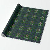 Sinclair Scottish Clan Tartan & Crest Cadeaupapier (Uitgerold)