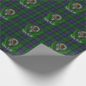 Sinclair Scottish Clan Tartan & Crest Cadeaupapier (Hoek)