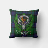 Sinclair Scottish Clan Tartan & Crest Kussen (Achterkant)