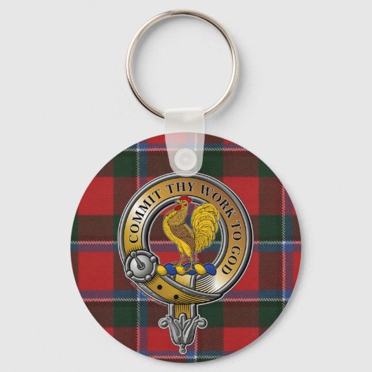 Sinclair Tartan & Badge Sleutelhanger (Voorkant)