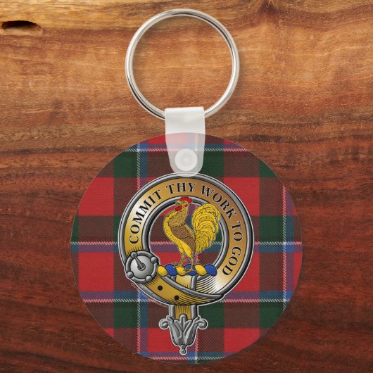Sinclair Tartan & Badge Sleutelhanger (Voorkant)