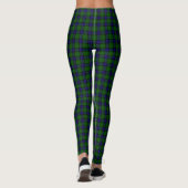 Sinclair tartan blauw groen geruit leggings (Achterkant)