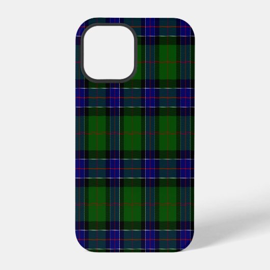Sinclair tartan blauw groen ruit iPhone hoesje (Achterkant)