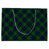 Sinclair tartan blauwe groene schol groot cadeauzakje (Achterkant)