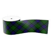 Sinclair tartan blauwe groene schol grosgrain lint (Spoel)