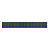 Sinclair tartan blauwe groene schol grosgrain lint (Voorkant)