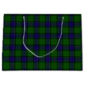 Sinclair tartan blauwe groene schol large cadeautasje (Voorkant)