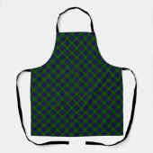 Sinclair tartan blauwe groene schol schort (Voorkant)