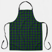Sinclair tartan blauwe groene schol schort (Voorkant)