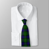 Sinclair tartan blauwe groene schol stropdas (Gebonden)