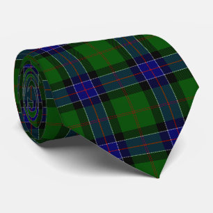 Sinclair tartan blauwe groene schol stropdas