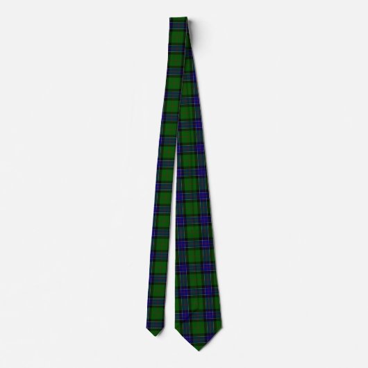 Sinclair tartan blauwe groene schol stropdas (Achterkant)