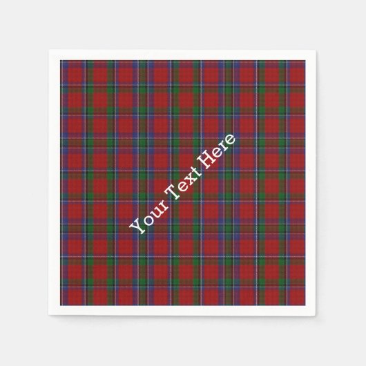 Sinclair Tartan Plaid Papieren servetten (Voorkant)
