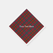 Sinclair Tartan Plaid Papieren servetten (Hoek)