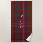 Sinclair Tartan Pset Beach Towel Strandlaken (Voorkant)