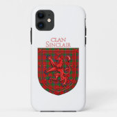 Sinclair Tartan Scottish Play Lion Rampant Case-Mate iPhone Case (Achterkant)