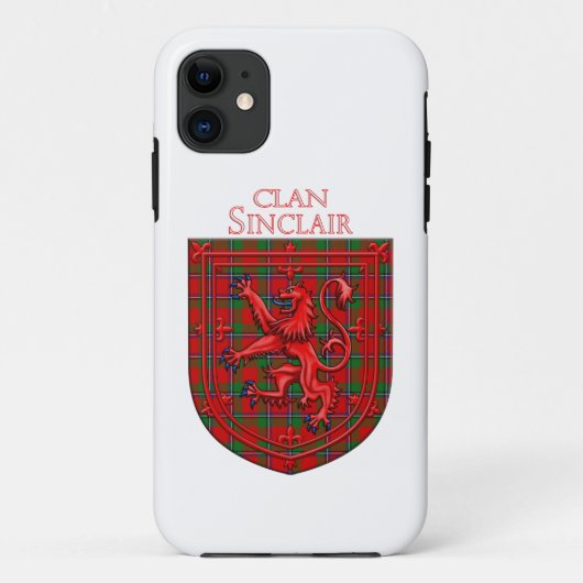Sinclair Tartan Scottish Play Lion Rampant Case-Mate iPhone Case (Achterkant)