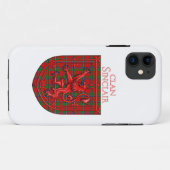 Sinclair Tartan Scottish Play Lion Rampant Case-Mate iPhone Case (Achterkant (horizontaal))
