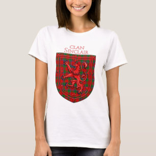 Sinclair Tartan Scottish Play Lion Rampant T-shirt