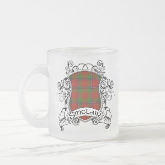 Sinclair Tartan Shield Matglas Koffiemok (Links)