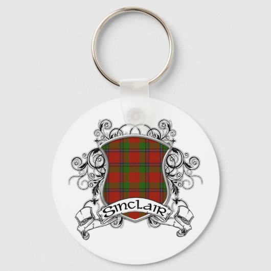 Sinclair Tartan Shield Sleutelhanger (Voorkant)
