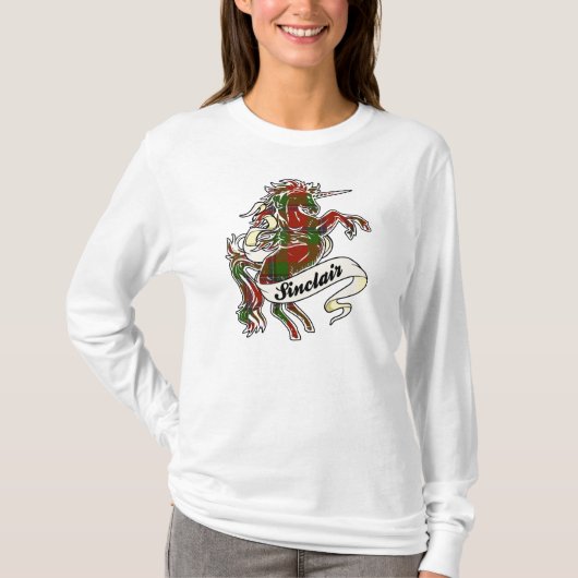 Sinclair Tartan Unicorn T-shirt (Voorkant)