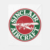 Sinclair Vliegtuig  bord Fleece Deken (Voorkant)