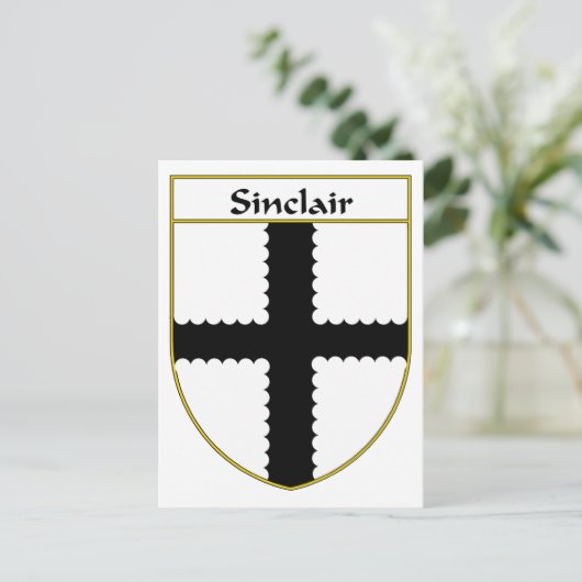 Sinclair wapen/familiewapen briefkaart (Staand voorkant)