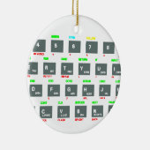 Sinclair ZX Spectrum Keyboard Keys Keramisch Ornament (Rechts)