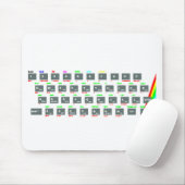 Sinclair ZX Spectrum Keyboard Keys Muismat (Met muis)
