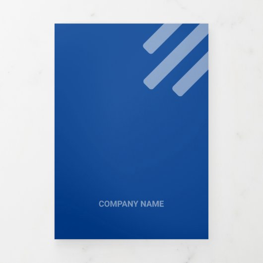 Sind Blue Tone Squared off Qr Codes Drieluik Kaart (Cover)