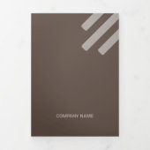 Sind Brown Tone Squared off Qr Codes Drieluik Kaart (Cover)