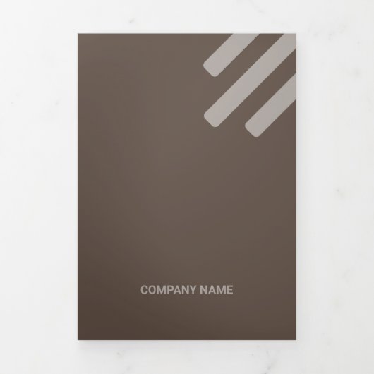 Sind Brown Tone Squared off Qr Codes Drieluik Kaart (Cover)