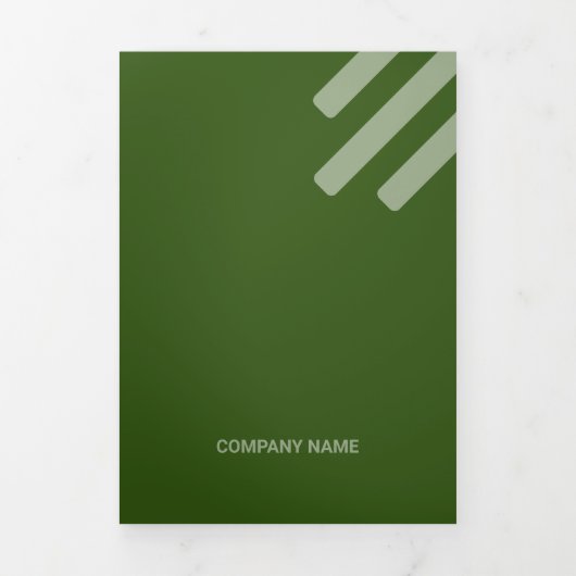 Sind Groen vierkant van Qr-codes Drieluik Kaart (Cover)