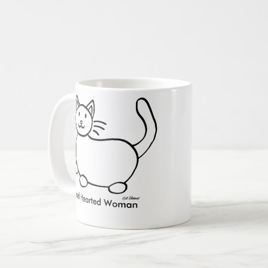 Sind Hearted Woman left Handed Coffee Mok (Voorkant links)