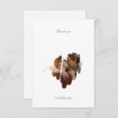 Sind Monochrome graffiti Heart Qr Code Bedankkaart (Voorkant / Achterkant)