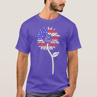 Sind Sunflower American Flag Premium T-shirt