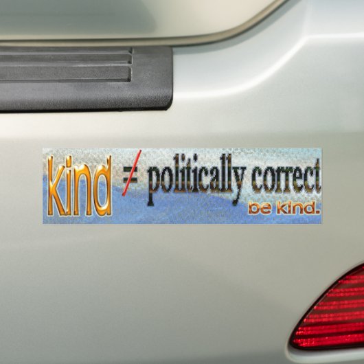 Sind Vs politiek correcte Bumpersticker (Op auto)