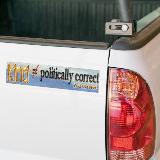 Sind Vs politiek correcte Bumpersticker (Op Truck)