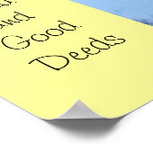 Sind Words Good Deeds poster art print Verpleegkun (Hoek)