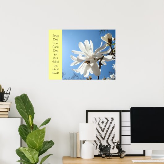 Sind Words Good Deeds poster art print Verpleegkun (Thuiskantoor)