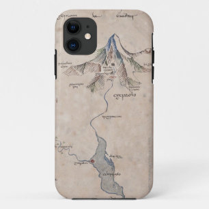 Sindarin-kaart van het Londense gebergte iPhone 11 Hoesje