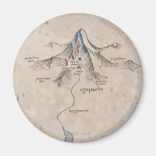 Sindarin-kaart van het Londense gebergte Magneet