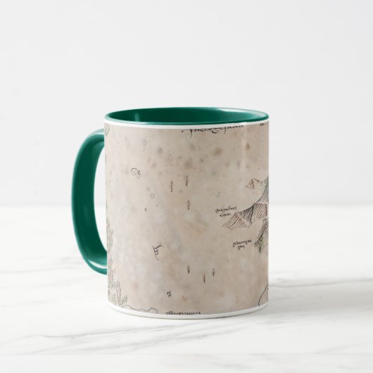 Sindarin-kaart van het Londense gebergte Mok (Voorkant links)