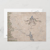 Sindarin Map of the Lonely Mountain Briefkaart (Voorkant / Achterkant)