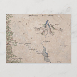 Sindarin Map of the Lonely Mountain Briefkaart
