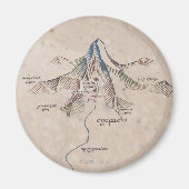 Sindarin Map of the Lonely Mountain Magneet (Voorkant)